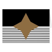 Black White Colorblock & Brown Diamond (Front Horizontal)