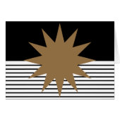 Black White Colorblock & Brown Sun (Front Horizontal)