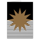 Black White Colorblock & Brown Sun (Front)