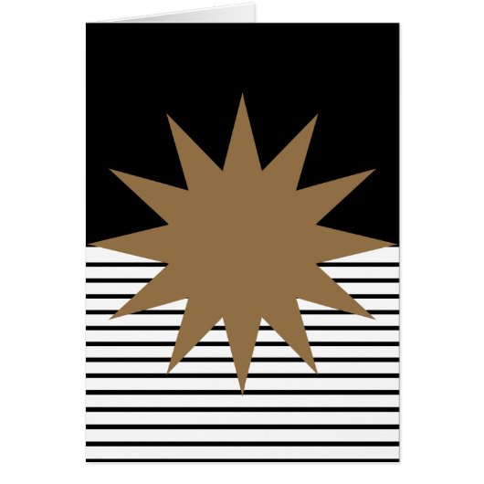 Black White Colorblock & Brown Sun (Front)