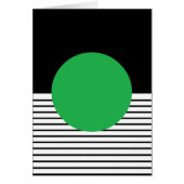 Black White Colorblock & Green Circle (Front)