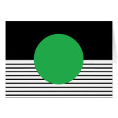 Black White Colorblock & Green Circle (Front Horizontal)