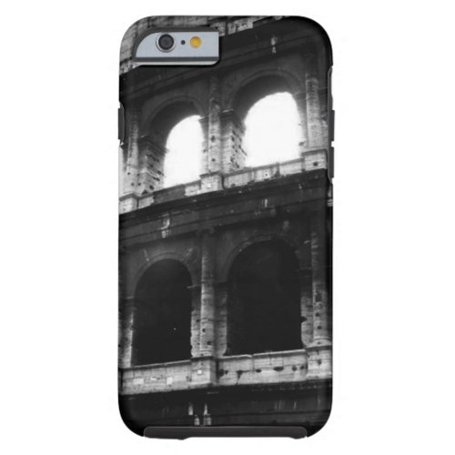 Black White Colosseum Tough iPhone 6 Case