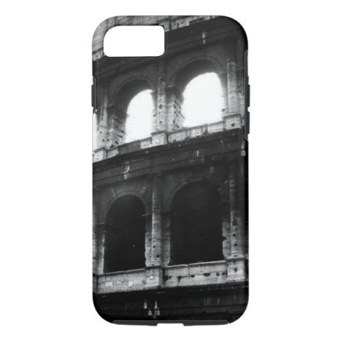 Black White Colosseum Tough iPhone 7 Case