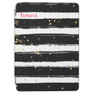 Black White Confetti Stripes iPad Pro Cover Black White Confetti Stripes iPad Pro Cover