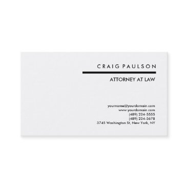 Black White Consultant Attorney Business Card Black White Consultant Attorney Business Card