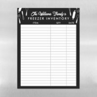 Black White Cooking Tools Name Freezer Inventory