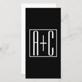 Black & White | Couples Initials (Front/Back)