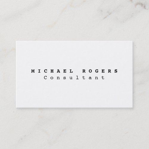 Black White Courier Professional Minimalist Style Business Card