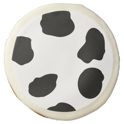 Black  White Cow Print Cookie