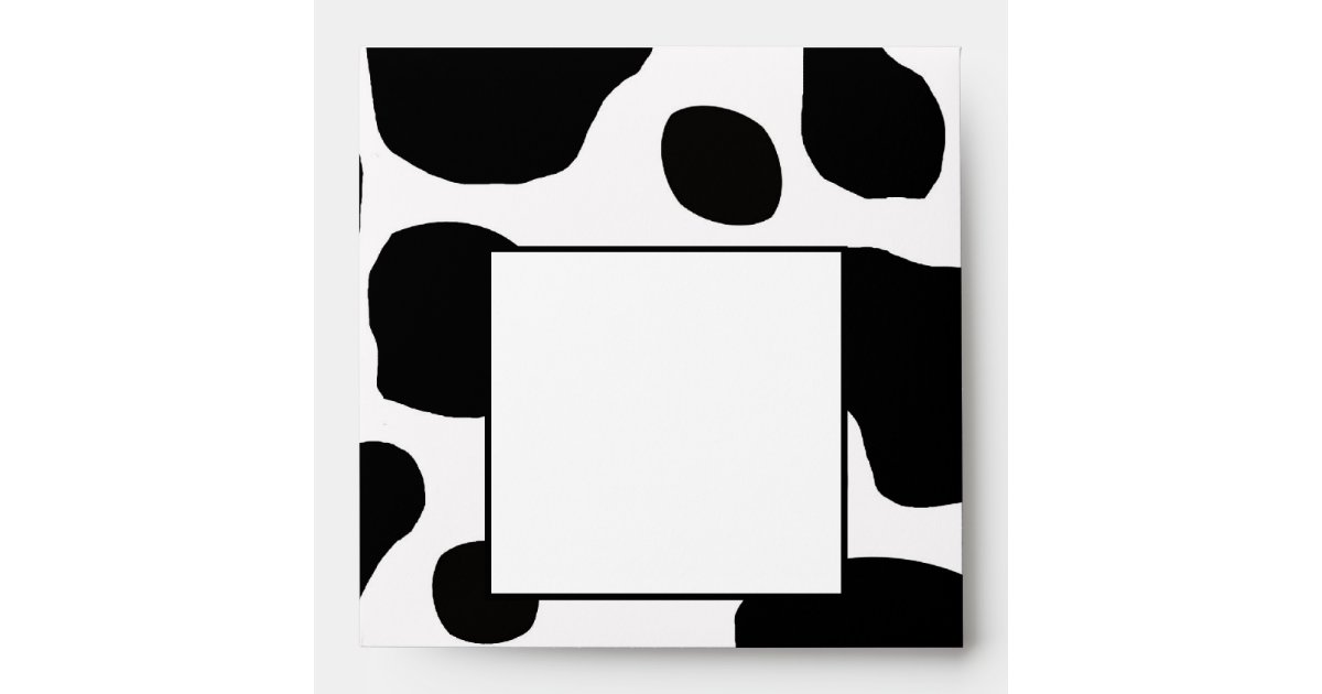 Black White Cow Print Envelope | Zazzle.com