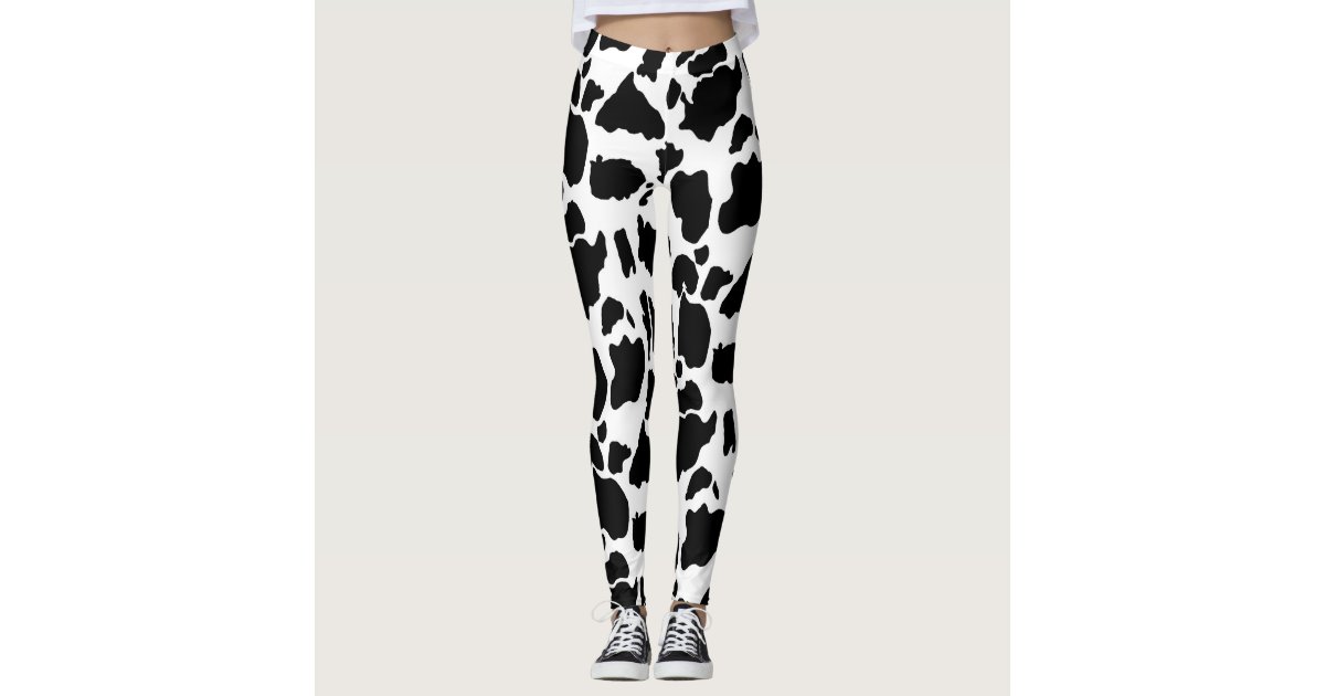 cow print workout leggings