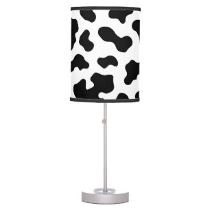 Black & White Cow Print Table Lamp