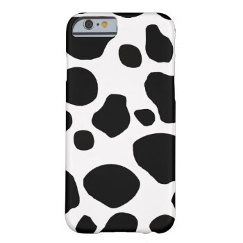 Black White Cow Spots Barely There Iphone 6 Case by iPhoneCaseGallery at Zazzle