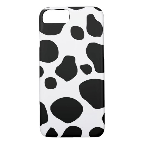 Black White Cow Spots iPhone 87 Case