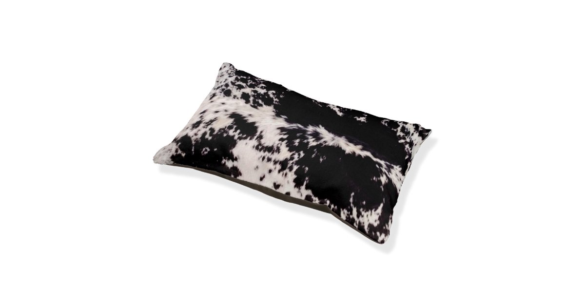 Black White Cowhide Print Dog Bed Zazzle Com