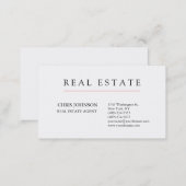 Black White Creative Chic Modern Business Card (Front/Back)