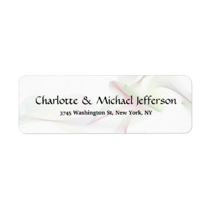 Black White Creative Trendy Elegant Curves Family Label