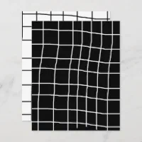 Black White Crooked Grid Scrapbook Paper