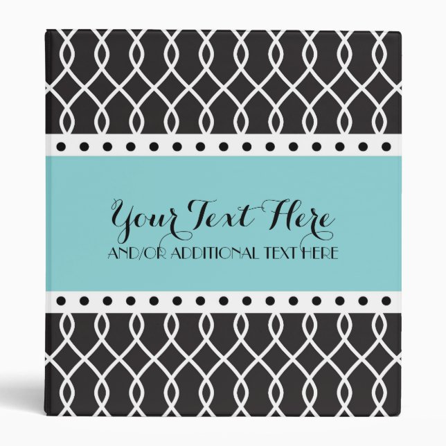 Black & White Custom Binder (Front)