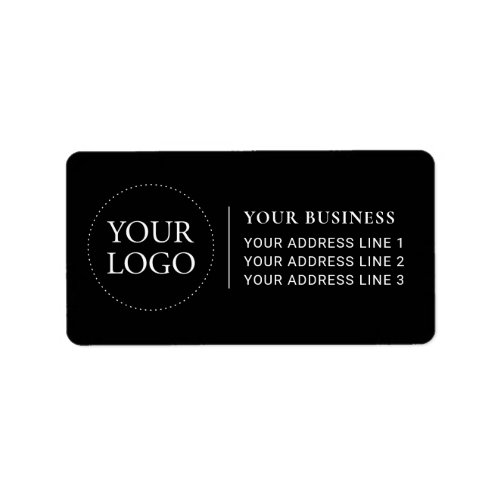 Black  White  Custom Corporate Business Logo  Label