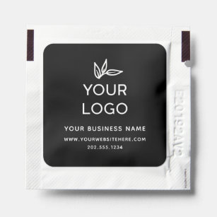 Black & White Custom Logo Business Promotional Hand Sanitizer Packet