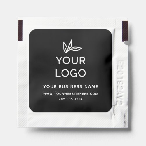 Black  White Custom Logo Business Promotional Hand Sanitizer Packet