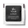 Black & White Custom Logo Business Promotional Hand Sanitizer Packet
