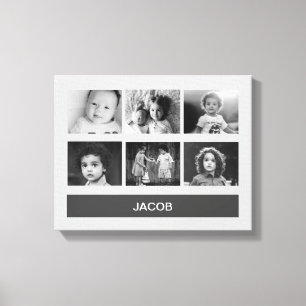 Black & White Custom Photo – Personalized Canvas Print