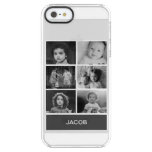 Black &amp; White Custom Photo – Personalized Clear Iphone Se/5/5s Case at Zazzle