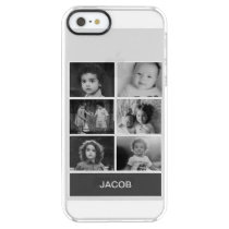 Black & White Custom Photo – Personalized Clear iPhone SE/5/5s Case
