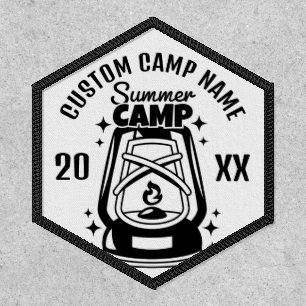 Black & White Custom Summer Camp Patch
