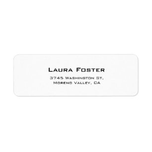 Black & White Cute Elegant Minimalist Style Label