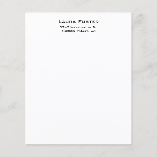 Black  White Cute Elegant Minimalist Style Paper 