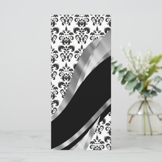 Black & white damask (Standing Front)
