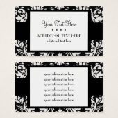 Black & White Damask (Front & Back)