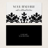 Black & White Damask (Front & Back)