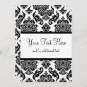 Black & White Damask (Front/Back)