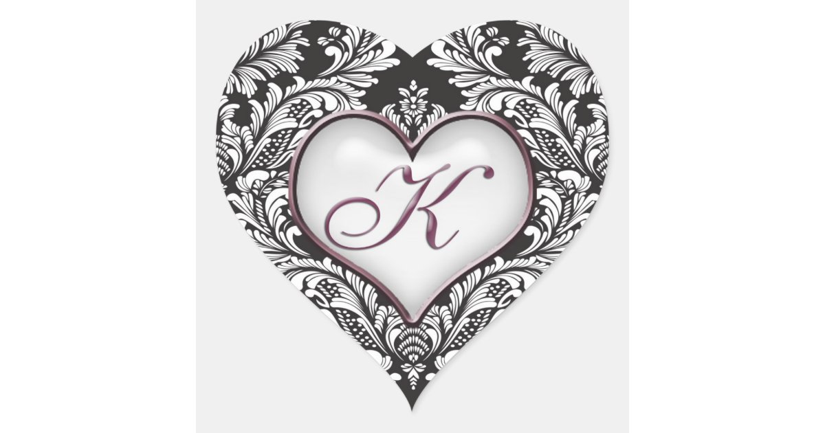 alphabet k in heart