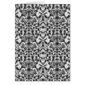 Black White Damask Lace Brocade (Front)