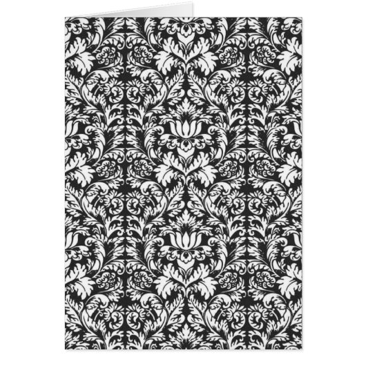 Black White Damask Lace Brocade (Front)