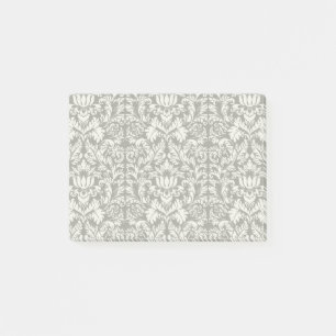 Black White Damask Lace Brocade Post-it Notes