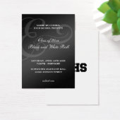 Black white dance formal prom bid admission ticket (Desk)