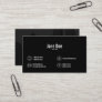 Black White Darkened Photo Contact Icons Business Card