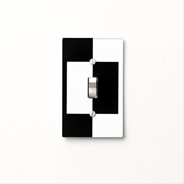 Black&White Design on Light Switch Cover (In Situ)
