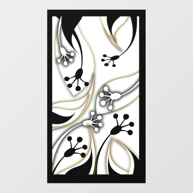 Black White Design Wall Decal (Front)