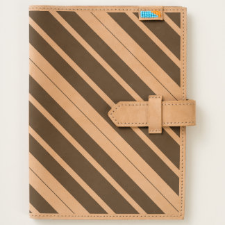 Black & White Diagonal Stripes Journal