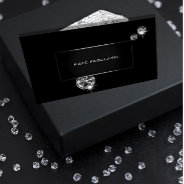 Black White Diamond Fashion Stylist Beauty Business Card at Zazzle