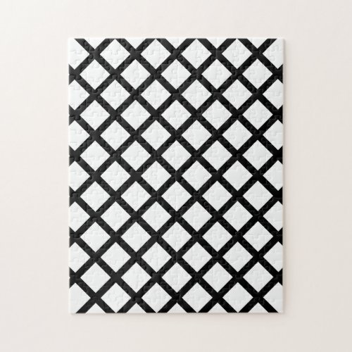 Black  White Diamond Frustrating Jigsaw Puzzle