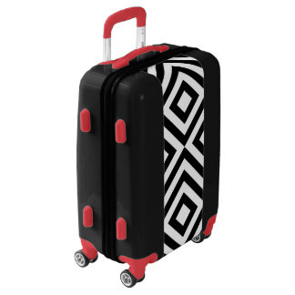 Black & White Diamonds and Chevrons Luggage